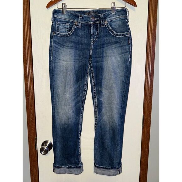 Silver Jeans Natsuki Capri Jeans Size 27 - Picture 3 of 15